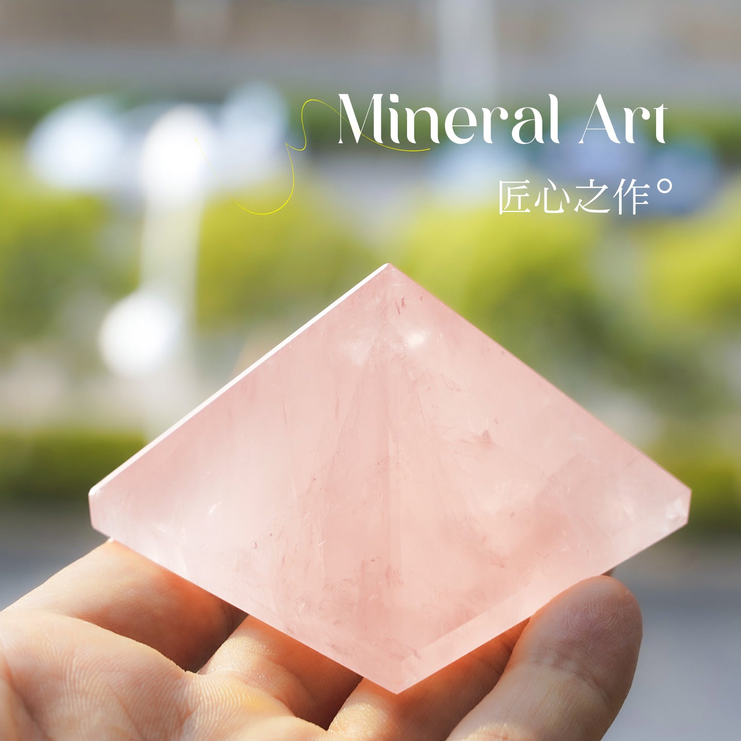 Pink Crystal Pyramid